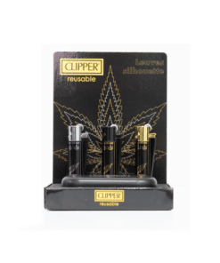 12 Clipper Large Flint Leaf Lighters