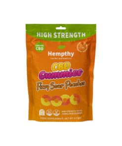 Hempthy 1000mg CBD Peach Gummies