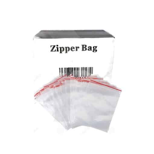 Zipper 100Mm Clear Bags 5Pk