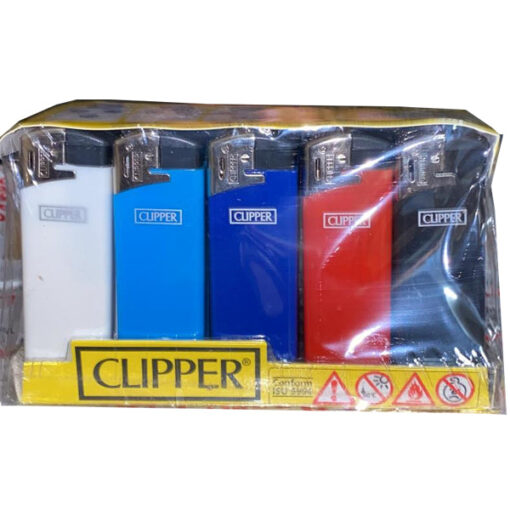 25 Clipper Flat Translucent Lighters