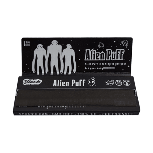 Alien Puff Mixed Size Black Rolling Papers 25 Books