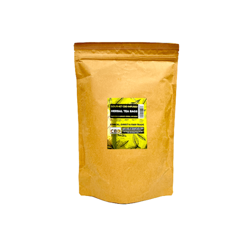 Equilibrium Cbd 340Mg Tea Turmeric &Amp; Ginger Catering Pack - 100 Biodegradable Pyramid Tea Bags