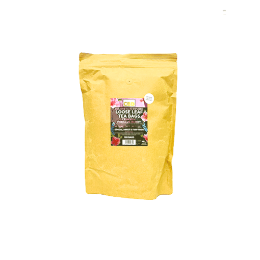 Equilibrium Cbd 340Mg Tea Crimson Hibiscus &Amp; Berry Catering Pack - 100 Biodegradable Pyramid Tea Bags