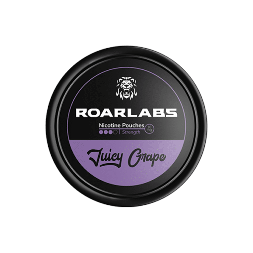 10Mg Roar Labs Juicy Grape Nicotine Pouches