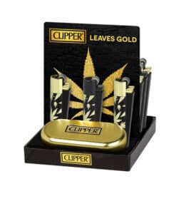 Gold Leaves Lighters 12-Pack
