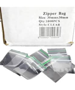 Zipper 30x30 Clear Bags